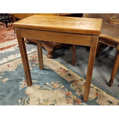 119f - Antique Oak Hall Table