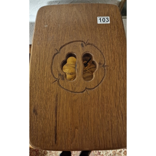 103 - Yorkshire Oak Pair of Stools