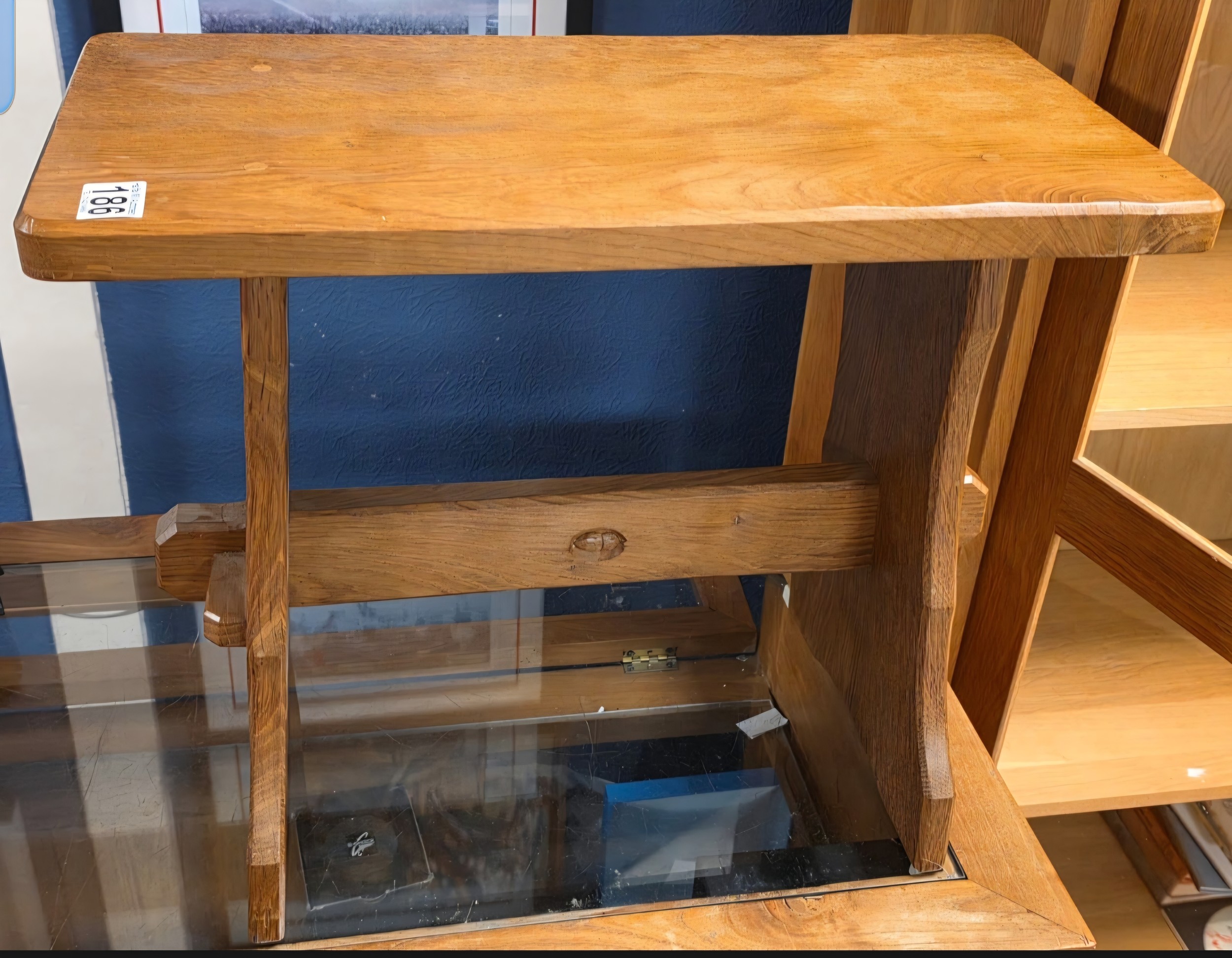 Acornman Yorkshire Oak Stool/Occasional Table - 50cm high - Mouseman ...