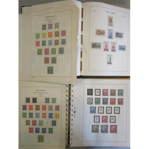 17 - EUROPE - Collection in six Lighthouse, Lindner, KA-BE or Safe illustrated albums with good country s... 