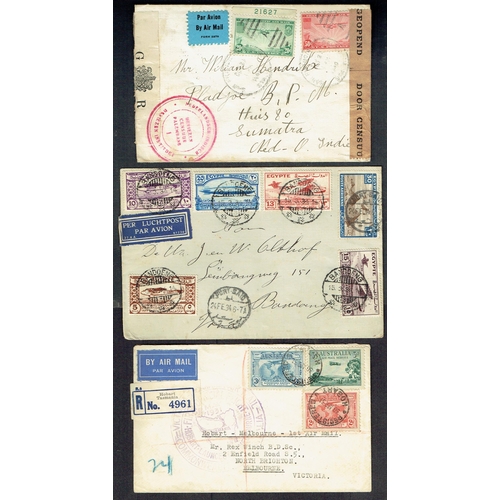 38 - Collection in a small binder with useful earlier including Estonia 1920 imperfs to Finland, Argentin... 