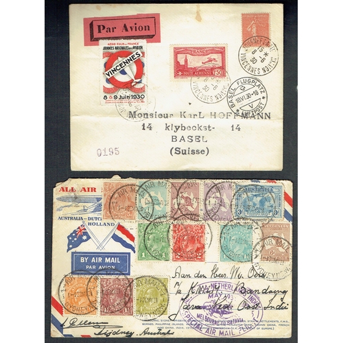 38 - Collection in a small binder with useful earlier including Estonia 1920 imperfs to Finland, Argentin... 