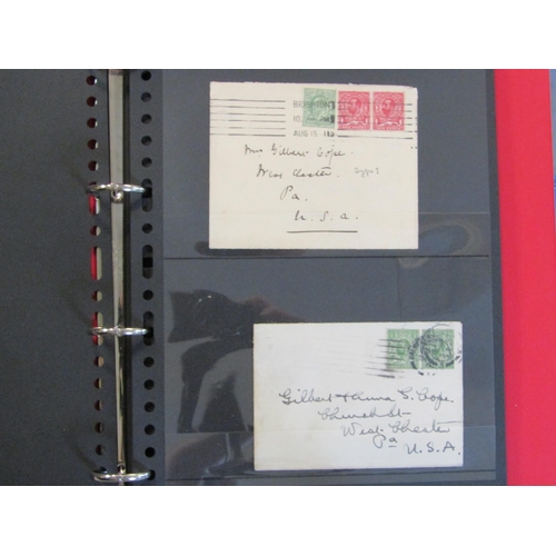 473 - KINGS: Jumbled ranges on Hagners in a binder includes 1908 EDVII 1d embossed P/S env uprated with 3 ... 