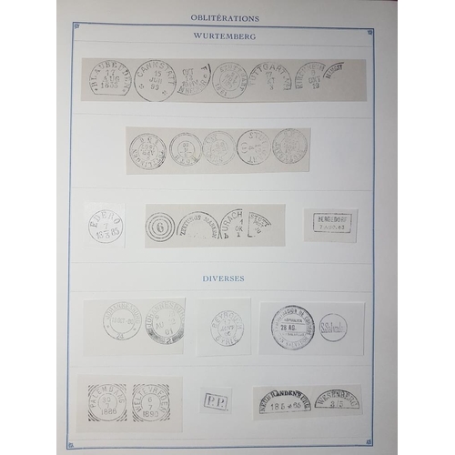 56 - Fournier Forgery: Balance of the collection found at the reverse of the book with strips of various ... 