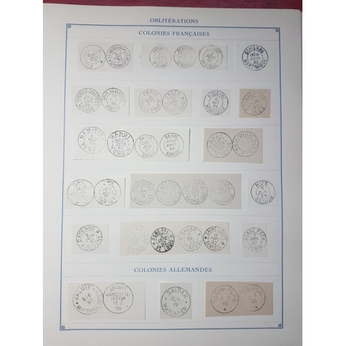 56 - Fournier Forgery: Balance of the collection found at the reverse of the book with strips of various ... 