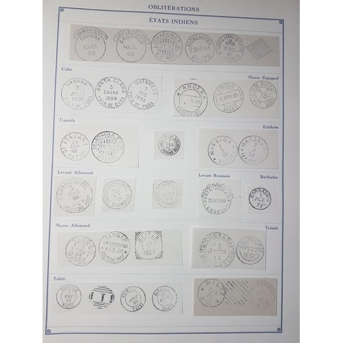 56 - Fournier Forgery: Balance of the collection found at the reverse of the book with strips of various ... 