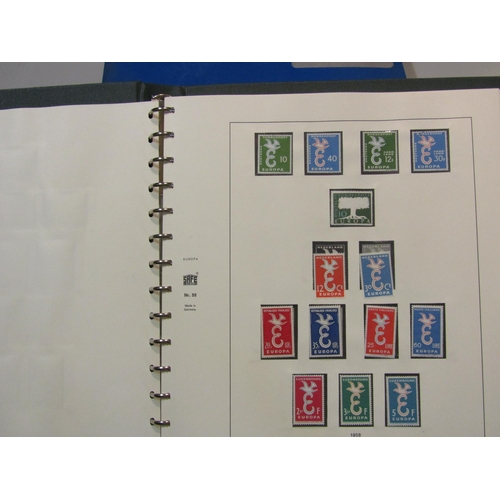 60 - EUROPA - Extensive collection in hingeless printed SAFE album well filled includes key sets 1956 iss... 