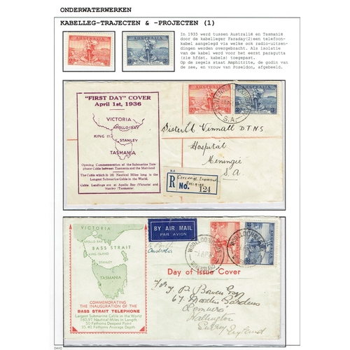 64 - Underwater Telecommunications - Extensive collection of stamps, miniature sheets and many covers fro... 