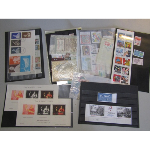 150 - FRANCE - Jumbled assembly on stockcards and loose in a small box includes 1960s-80s Red Cross bookle... 