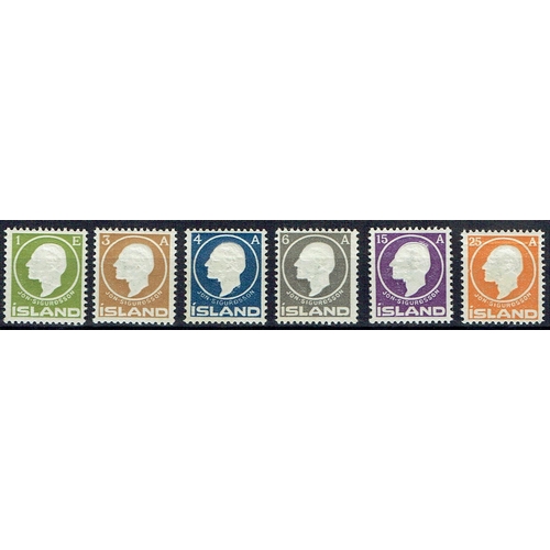 229 - ICELAND - 1911 Jon Sigurdsson set of six fine unmounted mint, superb and fresh, Facit 108-113. Fine.... 