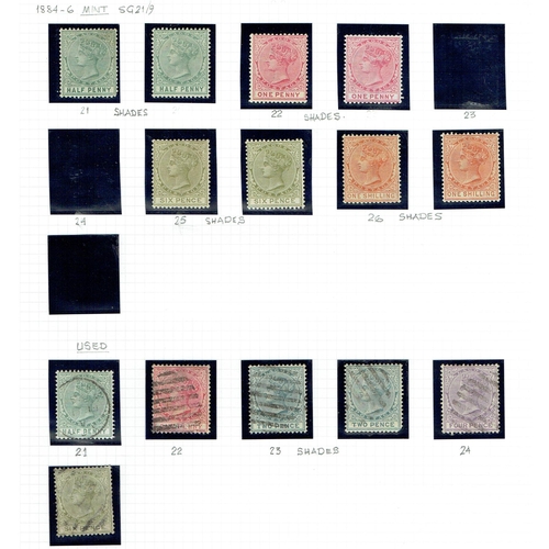 276 - LAGOS - 1874-1893 Mint and used collection with better throughout identified on leaves including 187... 