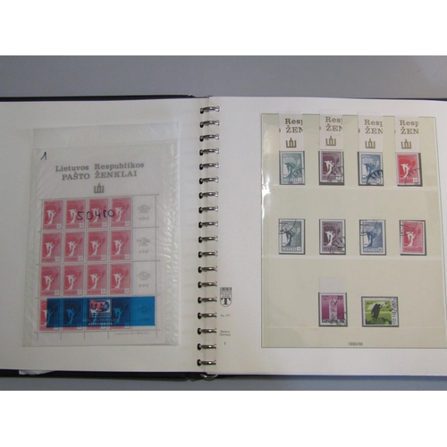 277 - LITHUANIA - 1990-2005 An extensive used (all nice postmarks off FDCs) collection in a well filled Li... 