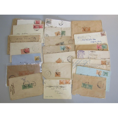 282 - MALAYAN STATES - Federated Malay States: Large group of 1920s-30s commercial covers bearing Leaping ... 