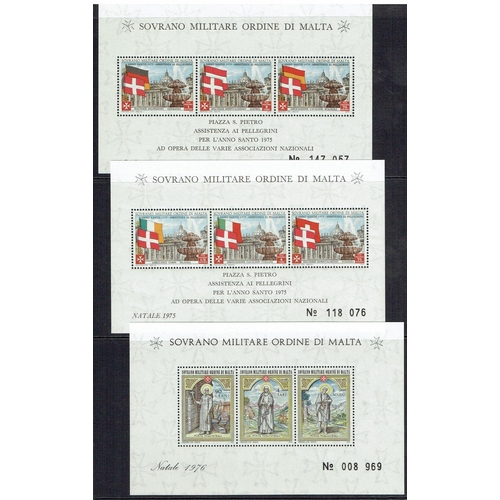 295 - MALTA - Sovereign Military Order of Malta - Poste Magistrali stamps issued in Rome, U/M assembly of ... 