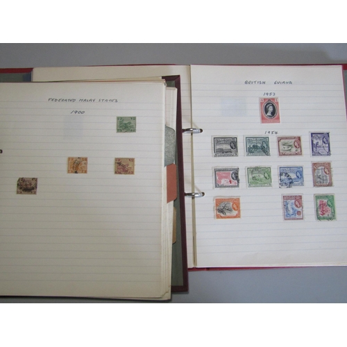 5 - BOX with binders of early to modern, plus dozens of large envelopes some full with sorted country ra... 