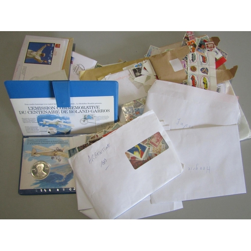 6 - BOX with dozens sorted by country of areas into large envelopes, noted good quantity of Japan, U/M C... 