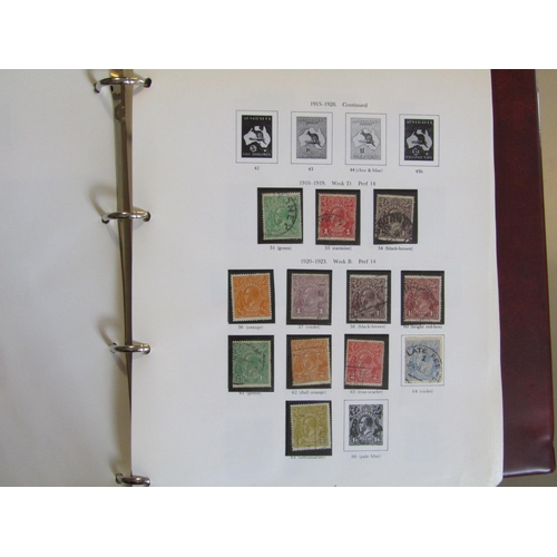 64 - AUSTRALIA - SG Printed album - Collection mint and used including Roos for different printings incl ... 