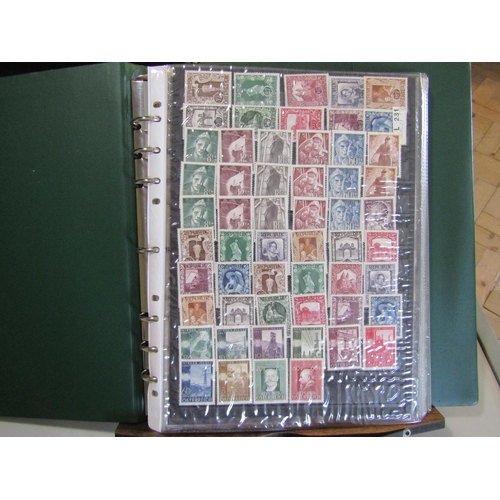 67 - AUSTRIA - Accumulation in two albums, a binder and loose on stockcards, all periods mint and used wi... 