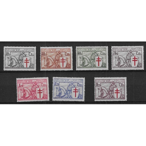 87 - BELGIUM - 1934 Anti-TB Fund complete set of seven unmounted mint, fine, SG 670/676 Cat €625.