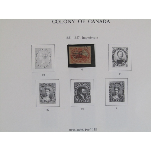 97 - CANADA - SG Printed album - Collection mint and used including 1852 3d red with four margins sound u... 