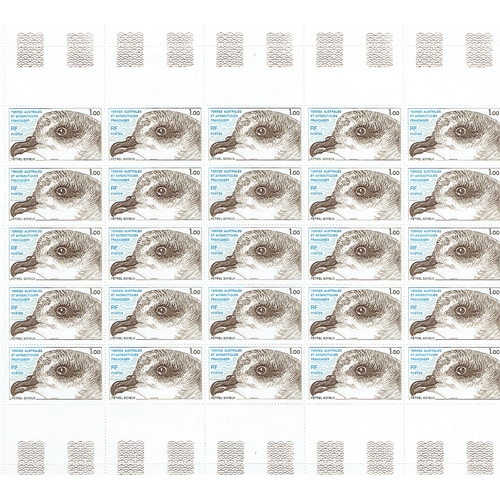 154 - FRANCE - COLONIES - French Southern & Antarctic Territories: 1980-19 twenty five complete sheets unm... 