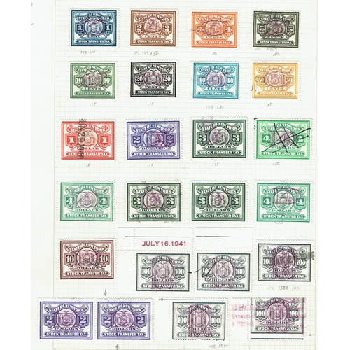 108 - REVENUES & CINDERELLA - USA Revenues: New York; 1905-1945 Extensive collection on leaves identified ... 