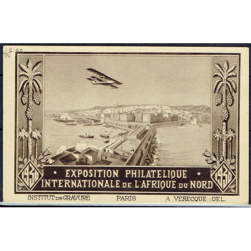 120 - ALGERIA - 1930 (10 May) Registered Algeria to Casablanca Philatelic Expo. picture postcard to Paris ... 