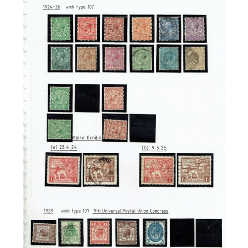 1235 - GREAT BRITAIN -  MIXED COLLNS - 1840-1951 Collection on leaves mint and used with useful run of mate... 