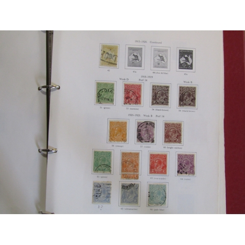 141 - AUSTRALIA - Collection in SG Printed loose-leaf album with odd better noted in 1932 Sydney Harbour B... 