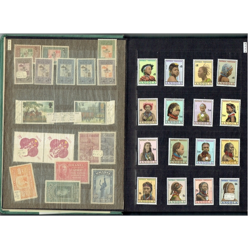 15 - Small stockbook of mainly unmounted mint, and mint sets including Finland 1950 Air 300m, Jordan 1952... 