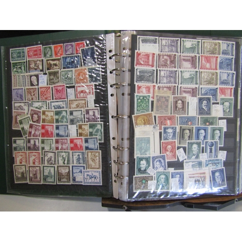 155 - AUSTRIA - Accumulation in two albums, a binder and loose on stockcards, all periods mint and used wi... 