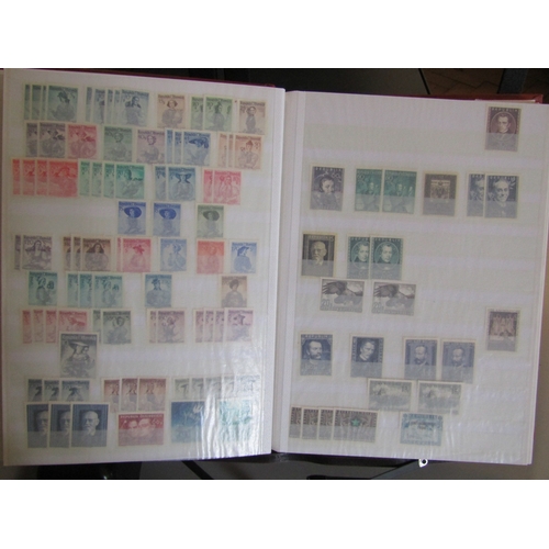 156 - AUSTRIA - Duplicated collection in a large stockbook of approx. 3500 stamps mint & unmounted mint an... 