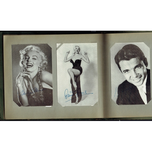 18 - AUTOGRAPHS - Film Stars facsimile signature printed in blue on photographic postcards for each film ... 