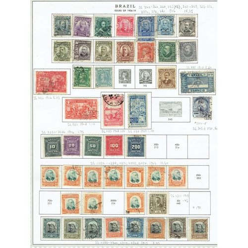 217 - BRAZIL - 1850-1980 Collection mint and used on Minkus printed leaves with a good run of defins and c... 