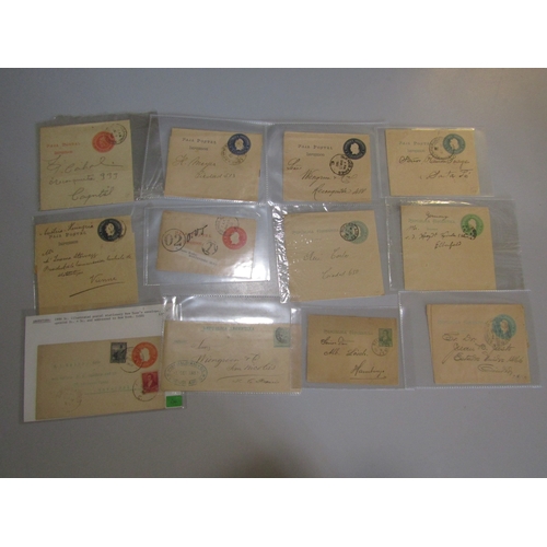 30 - POSTAL HISTORY - Argentina: Earlier to middle postal stationery covers, cards and wrappers some upra... 