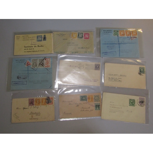 33 - POSTAL HISTORY - Bolivia: Thirteen covers early to modern with interesting incl 1901 5c uprated P/S ... 