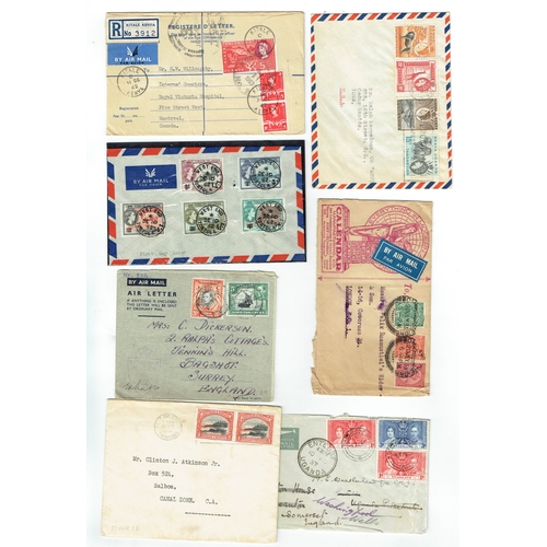 37 - POSTAL HISTORY - British Commonwealth group interesting covers QV-QEII incl 1898 S. Australia to USA... 