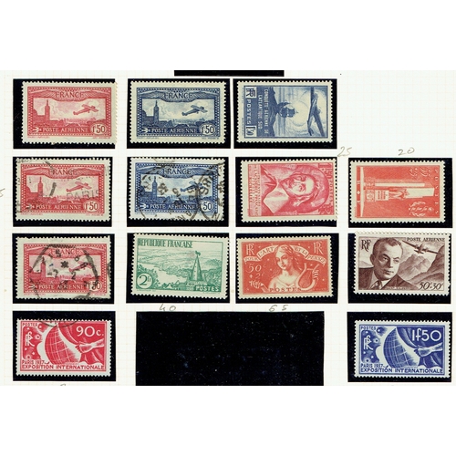 392 - FRANCE - Mixed collection of earlier on leaves includes 1900-06 Olivier & Merson 50c mint (Cat £130)... 