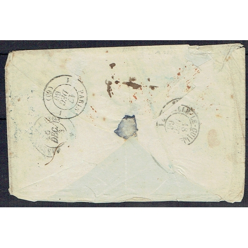 401 - FRANCE - COLONIES - Reunion: 1866 (19 Nov) Slightly wrinkled cover from REUNION ST DENIS unstamped s... 