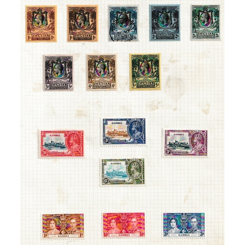 417 - GAMBIA - 1912-1935 Mint & used collection on leaves arranged by printings including 1912-22 set to 3... 