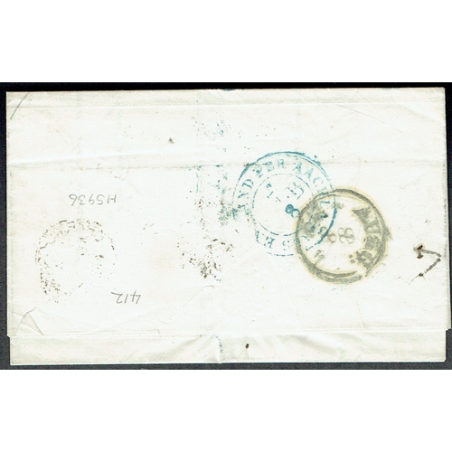 427 - GERMANY - STATES - 1868 Entire Letter in French from London to Prussia unstamped with 7 chargemark i... 