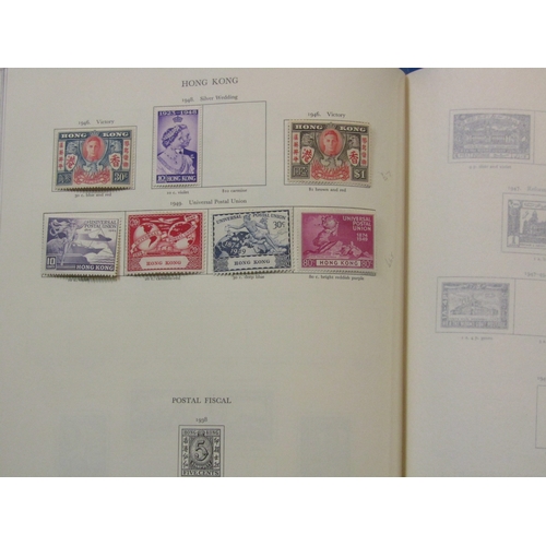 6 - British Commonwealth King George Sixth printed album in red with a mint rather sparse collection wit... 