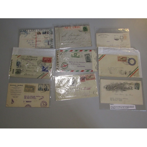 61 - POSTAL HISTORY - Mexico: Earlier to middle covers, cards and postcards some uprated with attractive ... 