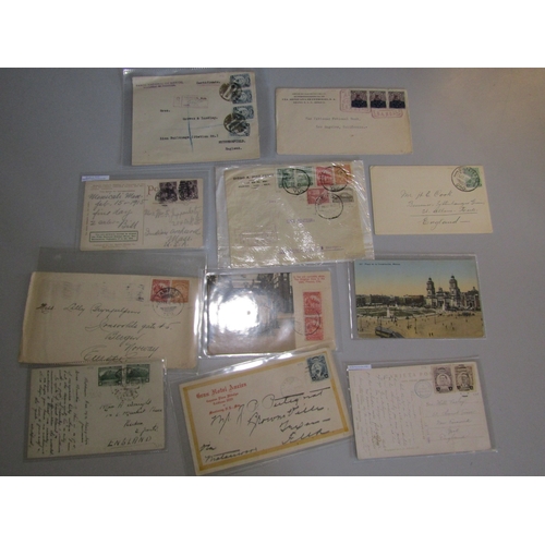 61 - POSTAL HISTORY - Mexico: Earlier to middle covers, cards and postcards some uprated with attractive ... 