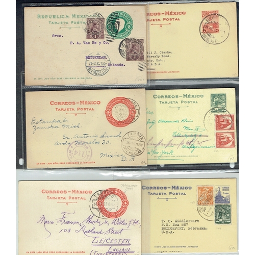 62 - POSTAL HISTORY - Mexico: Earlier to middle postal stationery covers, cards and wrappers some uprated... 