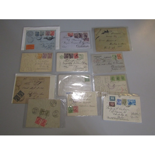 64 - POSTAL HISTORY - Romania: Earlier to middle covers, cards and postcards some uprated with attractive... 