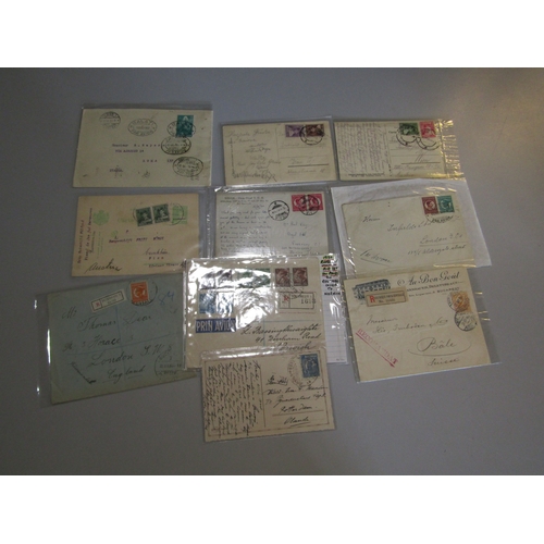 64 - POSTAL HISTORY - Romania: Earlier to middle covers, cards and postcards some uprated with attractive... 