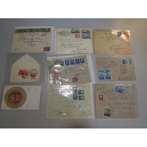 65 - POSTAL HISTORY - Romania: Earlier to middle covers, cards and postcards some with attractive combina... 