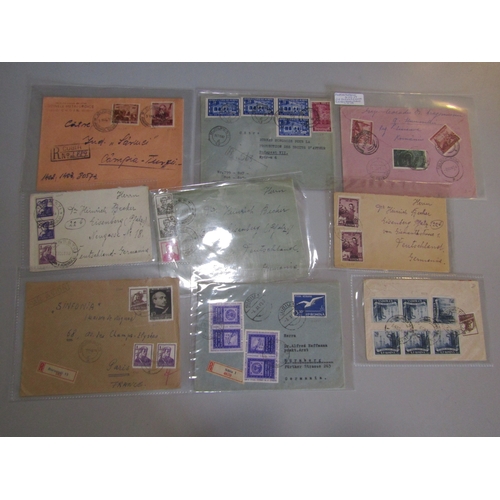 65 - POSTAL HISTORY - Romania: Earlier to middle covers, cards and postcards some with attractive combina... 