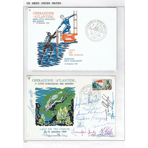 70 - POSTAL HISTORY - Underwater Maritime Mail: An extensive collection of worldwide countries, covers (c... 